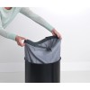 Brabantia koš za perilo 60L okrogel, črn Brabantia koš za perilo 60L okrogel, črn