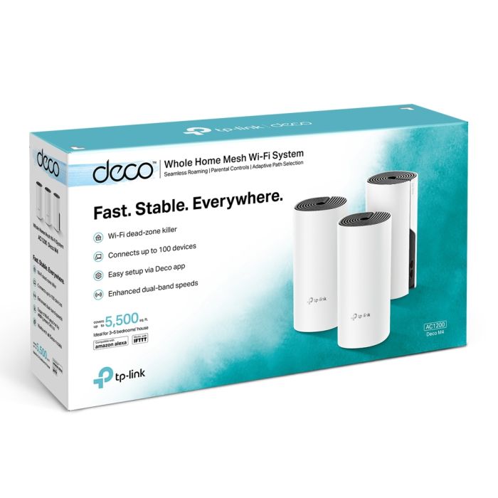 TP-LINK brezžična dostopna točka DECO M4 AC1200 - 3 pack TP-LINK brezžična dostopna točka DECO M4 AC1200 - 3 pack
