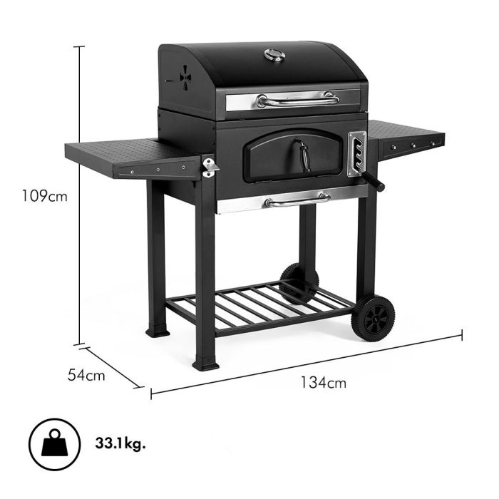 VonHaus prenosni žar na oglje/ Smoker American Style VonHaus prenosni žar na oglje/ Smoker American Style