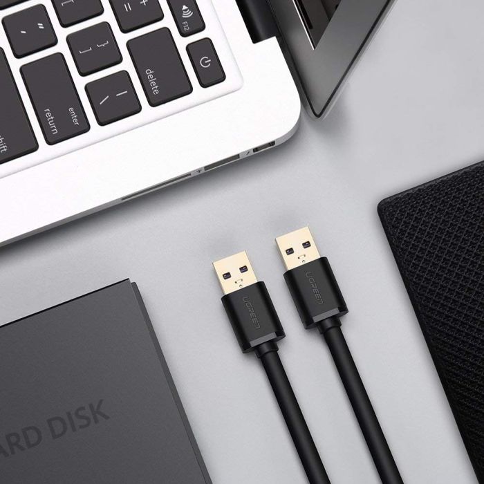Ugreen USB 3.0 kabel (M na M) črn 2 m - polybag Ugreen USB 3.0 kabel (M na M) črn 2 m - polybag