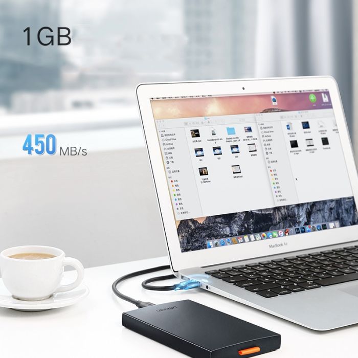 Ugreen 2.5 SATA ohišje za disk črn - box Ugreen 2.5 SATA ohišje za disk črn - box