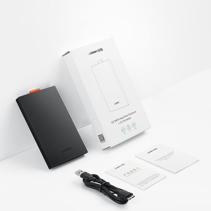 Ugreen 2.5 SATA ohišje za disk črn - box Ugreen 2.5 SATA ohišje za disk črn - box