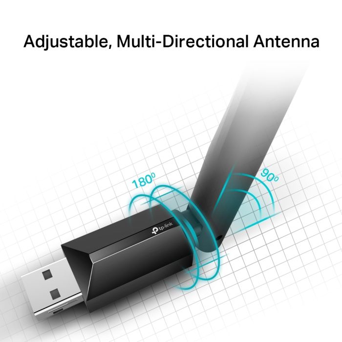 TP-LINK Archer T2U PLUS 600Mbps Dual Band brezžična USB mrežna kartica TP-LINK Archer T2U PLUS 600Mbps Dual Band brezžična USB mrežna kartica
