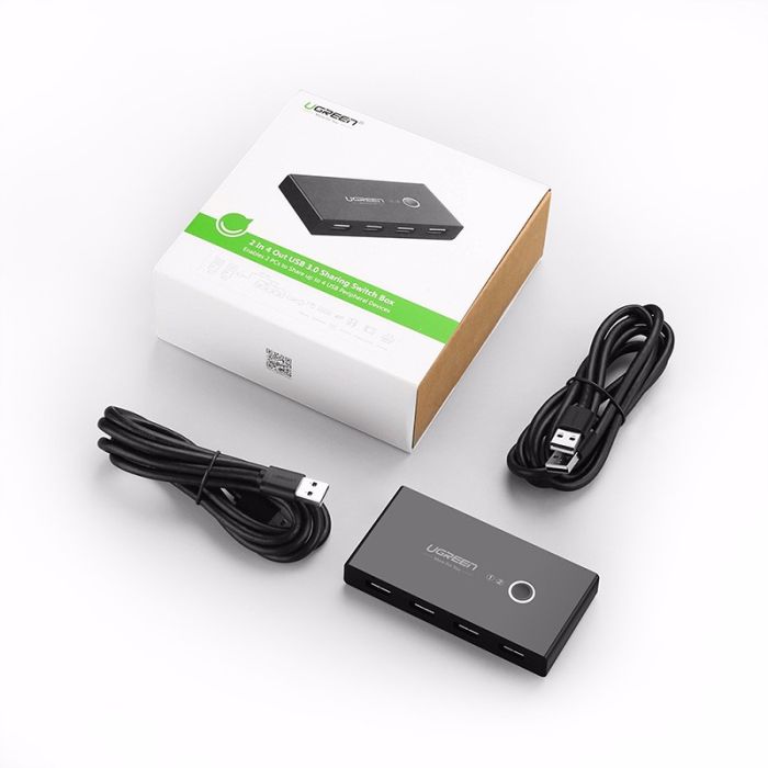 Ugreen USB stikalo / switch 4x USB 2.0 - box Ugreen USB stikalo / switch 4x USB 2.0 - box
