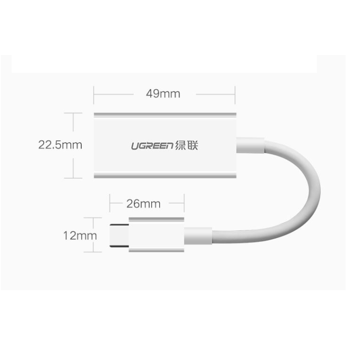 Ugreen adapter USB-C na DP - box Ugreen adapter USB-C na DP - box