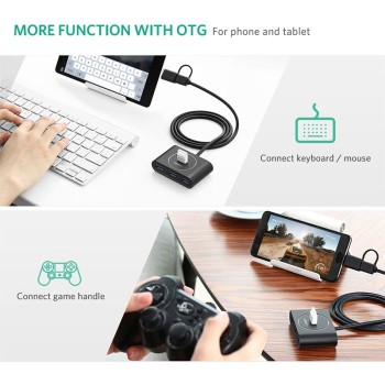 Ugreen USB 3.0 Hub z USB-C 3.1 OTG adapterjem 1M - box Ugreen USB 3.0 Hub z USB-C 3.1 OTG adapterjem 1M - box
