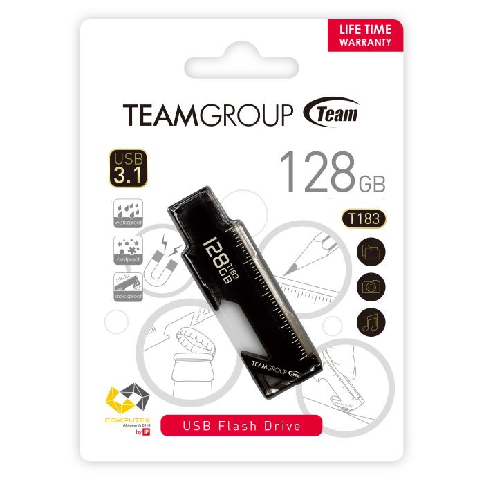 Teamgroup 128GB T183 USB 3.2 spominski ključek Teamgroup 128GB T183 USB 3.2 spominski ključek