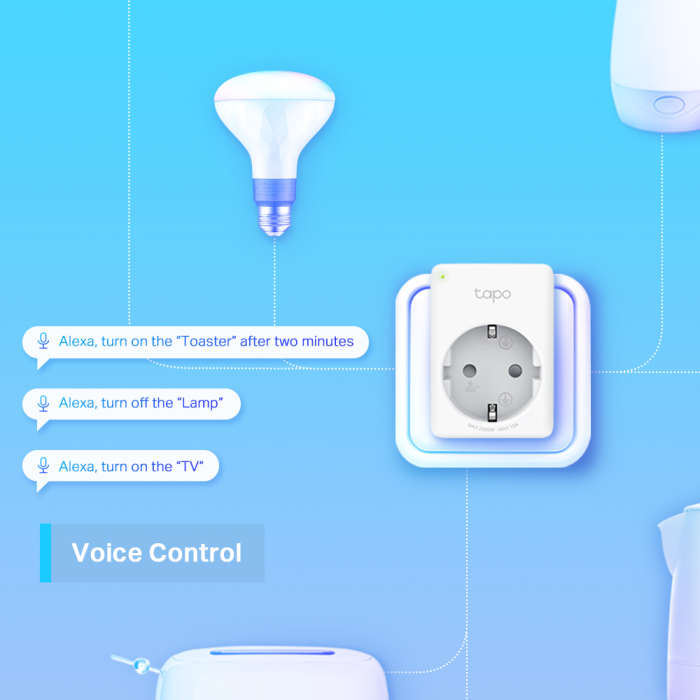 TP-LINK Tapo P100 Mini Smart Wi-Fi vtičnica TP-LINK Tapo P100 Mini Smart Wi-Fi vtičnica
