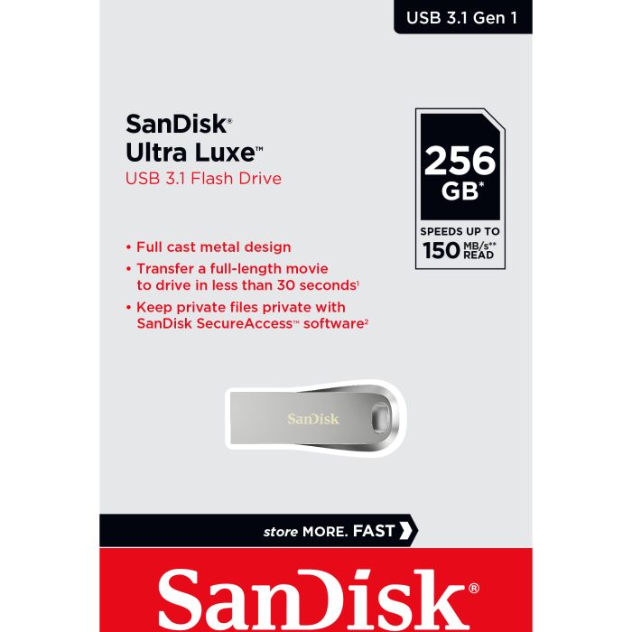 SanDisk 256GB Ultra Luxe USB 3.1 SanDisk 256GB Ultra Luxe USB 3.1