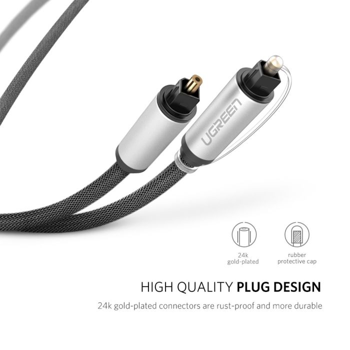 Ugreen Toslink optični kabel - pleten 3 m - box Ugreen Toslink optični kabel - pleten 3 m - box