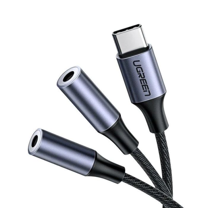 Ugreen USB-C na 3.5 mm avdio 2x 25cm - polybag Ugreen USB-C na 3.5 mm avdio 2x 25cm - polybag