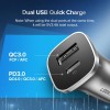 Ugreen avtopolnilec USB + USB-C PD 18W siv - box Ugreen avtopolnilec USB + USB-C PD 18W siv - box