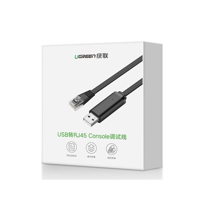 UGREEN USB-A na RJ45 konzolni kabel 1.5m - box UGREEN USB-A na RJ45 konzolni kabel 1.5m - box
