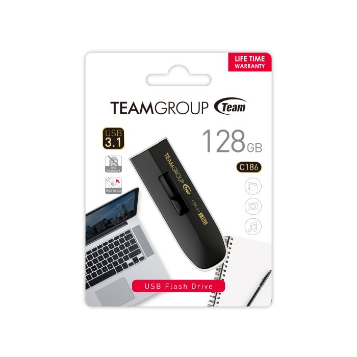 Teamgroup 128GB C186 USB 3.2 spominski ključek Teamgroup 128GB C186 USB 3.2 spominski ključek