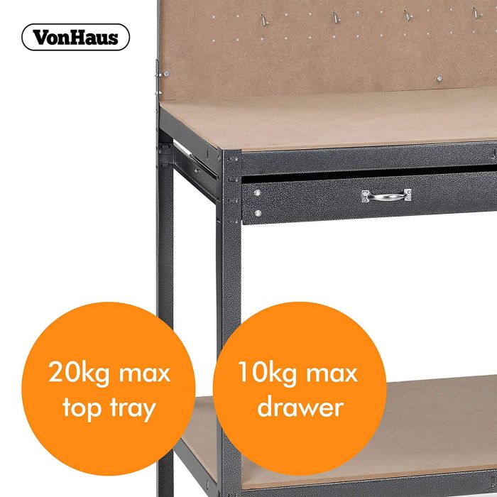 VonHaus delovna miza z vezno steno VonHaus delovna miza z vezno steno