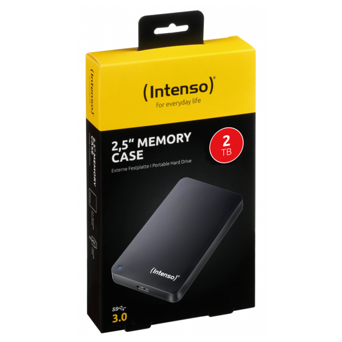Intenso zunanji disk 2TB 2,5 Memory Case USB 3.0 - Črn Intenso zunanji disk 2TB 2,5 Memory Case USB 3.0 - Črn