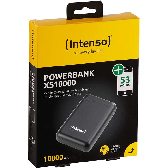 Intenso XS 10000mAh prenosna baterija - Črna Intenso XS 10000mAh prenosna baterija - Črna