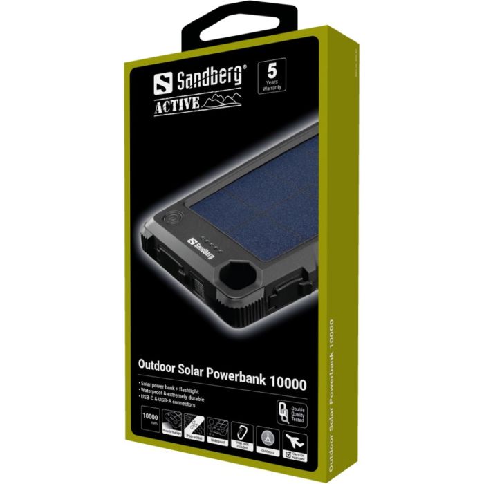 Sandberg Outdoor Solar Powerbank 10000 solarna prenosna baterija Sandberg Outdoor Solar Powerbank 10000 solarna prenosna baterija