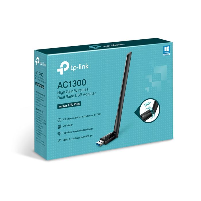 TP-LINK Archer T3U PLUS 1300Mbps Dual Band brezžična USB mrežna kartica TP-LINK Archer T3U PLUS 1300Mbps Dual Band brezžična USB mrežna kartica