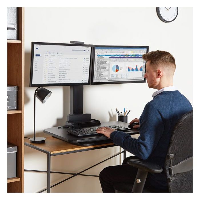 VonHaus Sit&Sand delovna postaja za več monitorjev VonHaus Sit&Sand delovna postaja za več monitorjev