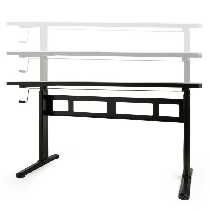 VonHaus nastavljiva Sit&Stand delovna miza črna VonHaus nastavljiva Sit&Stand delovna miza črna