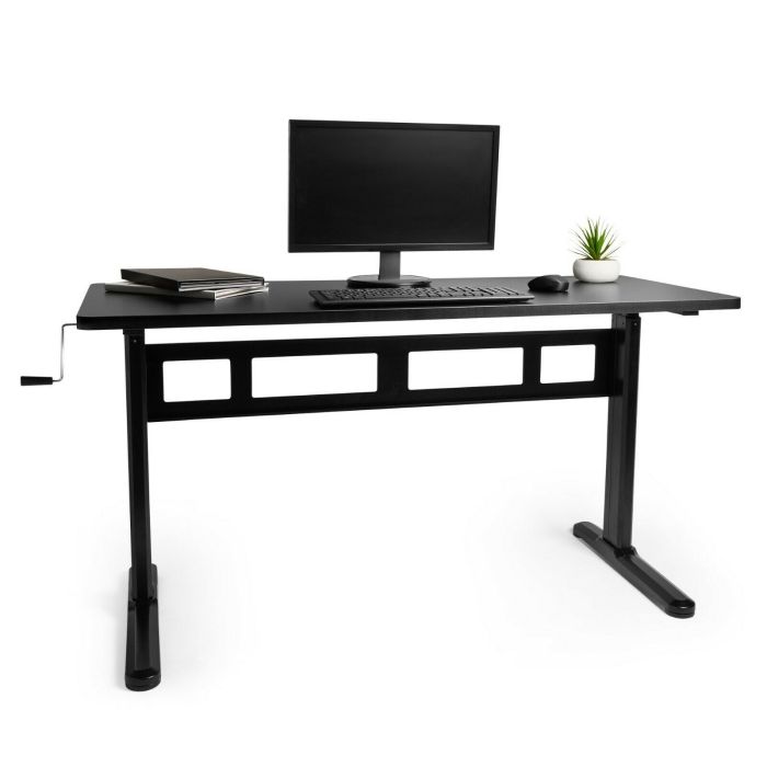 VonHaus nastavljiva Sit&Stand delovna miza črna VonHaus nastavljiva Sit&Stand delovna miza črna