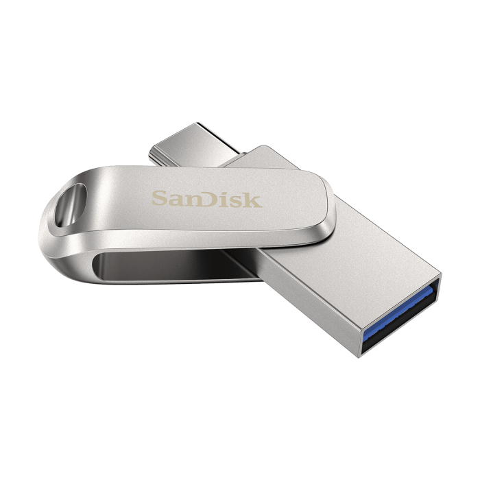 SanDisk Ultra Dual Drive Luxe USB Type-C 256GB 400MB/s USB 3.2 Gen 1, srebrn SanDisk Ultra Dual Drive Luxe USB Type-C 256GB 400MB/s USB 3.2 Gen 1, srebrn