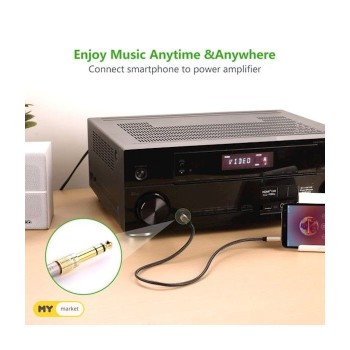 UGREEN 6.5mm Moški na 3.5mm ženski avdio priključek - polybag UGREEN 6.5mm Moški na 3.5mm ženski avdio priključek - polybag