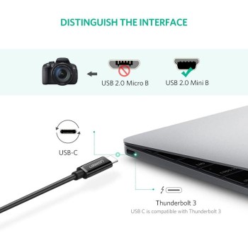 Ugreen kabel USB-C 2.0 (M) na Mini USB 5Pin moški - polybag