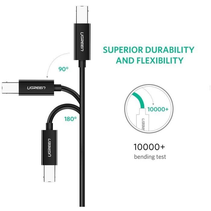 Ugreen kabel za tiskalnik USB-C (M) 2.0 na USB-B (M) 2m - polybag Ugreen kabel za tiskalnik USB-C (M) 2.0 na USB-B (M) 2m - polybag