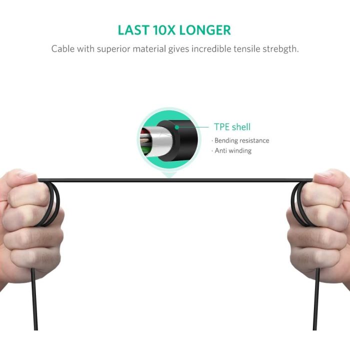 Ugreen kabel za tiskalnik USB-C (M) 2.0 na USB-B (M) 2m - polybag Ugreen kabel za tiskalnik USB-C (M) 2.0 na USB-B (M) 2m - polybag