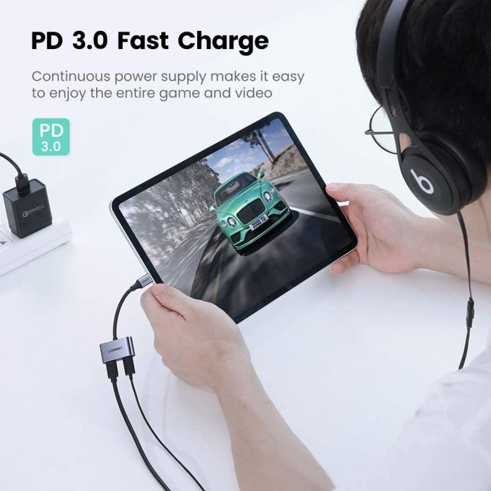 UGREEN USB-C v dvojni USB-C Adapter 2v1 - box UGREEN USB-C v dvojni USB-C Adapter 2v1 - box