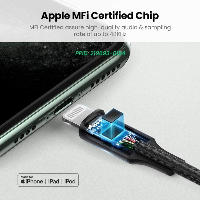 Ugreen adapter iz Lightning na 3.5mm MFI certifikat - box Ugreen adapter iz Lightning na 3.5mm MFI certifikat - box