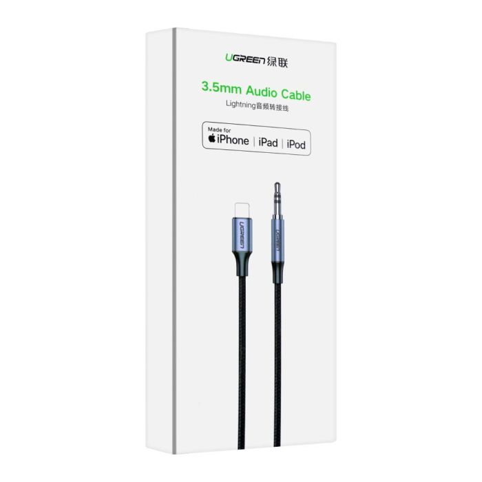 Ugreen adapter iz Lightning na 3.5mm MFI certifikat - box Ugreen adapter iz Lightning na 3.5mm MFI certifikat - box