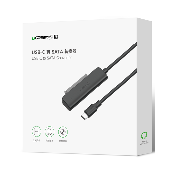 Ugreen USB-C 3.1 na SATA Adapter za 2.5“ - box Ugreen USB-C 3.1 na SATA Adapter za 2.5“ - box