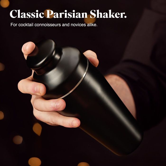 VonShef 6 delni set za koktajle Parisian, mat črn VonShef 6 delni set za koktajle Parisian, mat črn