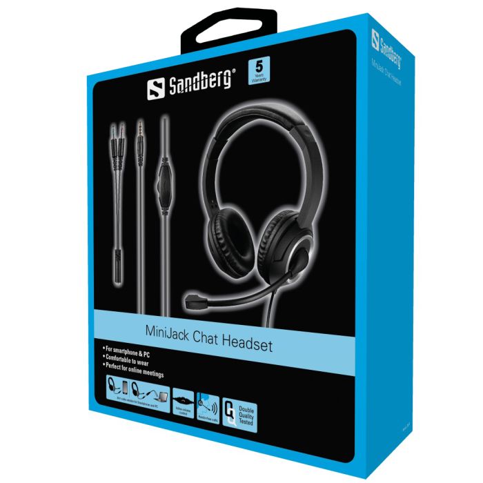 Sandberg MiniJack Headset naglavne slušalke Sandberg MiniJack Headset naglavne slušalke