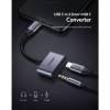 Ugreen USB-C na 3.5mm + USB-C Hub Adapter - box Ugreen USB-C na 3.5mm + USB-C Hub Adapter - box