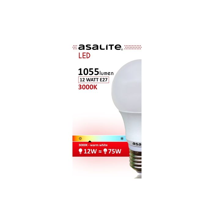 ASALITE LED sijalka E27 12W 3000K 1055lm ASALITE LED sijalka E27 12W 3000K 1055lm