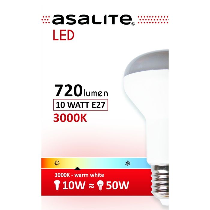 ASALITE LED sijalka E27 R63 10W 3000K 720lm ASALITE LED sijalka E27 R63 10W 3000K 720lm