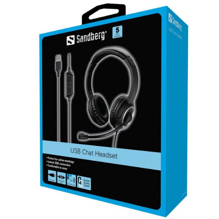 Sandberg USB Chat Headset naglavne slušalke Sandberg USB Chat Headset naglavne slušalke