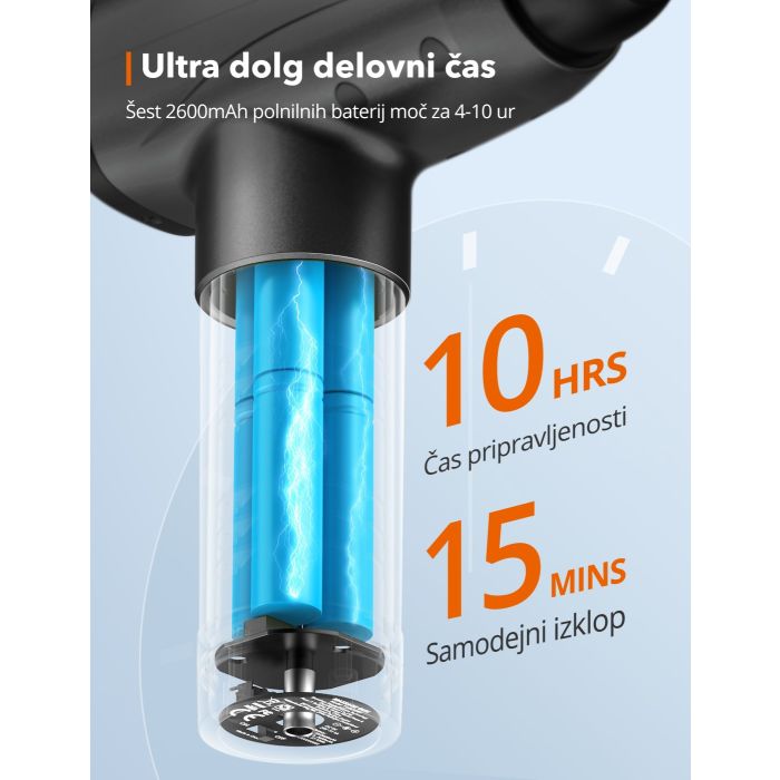 TaoTronics masažna pištola TT-PCA003 TaoTronics masažna pištola TT-PCA003