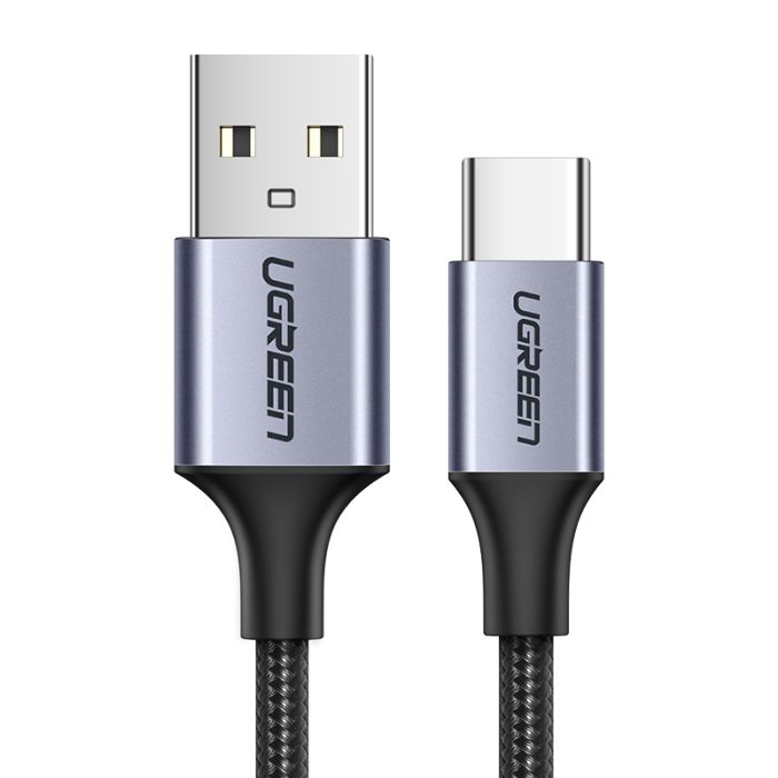 UGREEN USB 2.0 A na USB-C kabel 0.25m (črn) - polybag UGREEN USB 2.0 A na USB-C kabel 0.25m (črn) - polybag