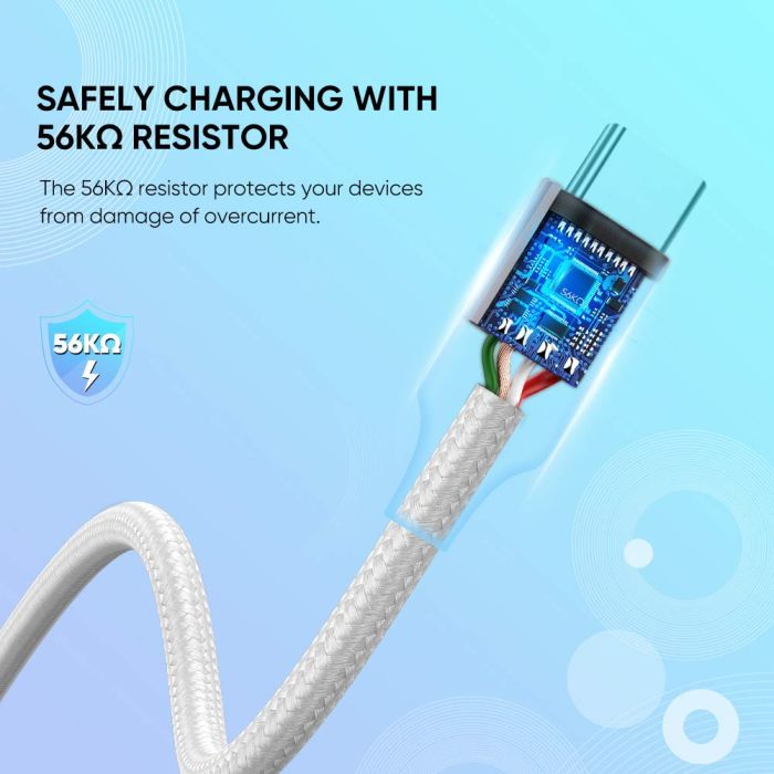 UGREEN USB 2.0 A na USB-C kabel 2m (bel) - polybag UGREEN USB 2.0 A na USB-C kabel 2m (bel) - polybag