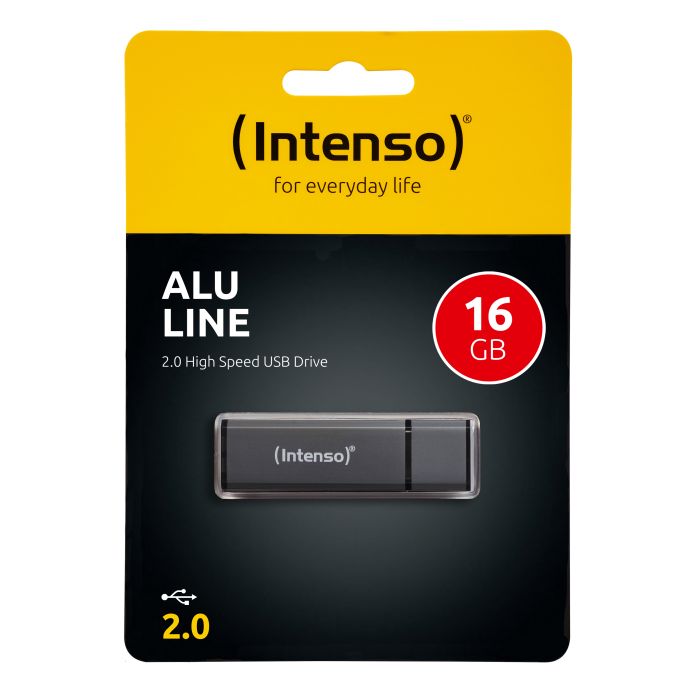 Intenso 16GB Alu Line USB 2.0 spominski ključek - Antracit Intenso 16GB Alu Line USB 2.0 spominski ključek - Antracit