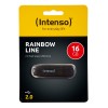 Intenso 16GB Rainbow Line USB 2.0 spominski ključek - Črn Intenso 16GB Rainbow Line USB 2.0 spominski ključek - Črn