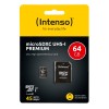 Intenso 64GB microSDXC UHS-I Class 10 Premium spominska kartica Intenso 64GB microSDXC UHS-I Class 10 Premium spominska kartica