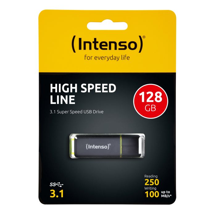 Intenso 128GB High Speed Line 250/100 MB/s USB 3.1 spominski ključek Intenso 128GB High Speed Line 250/100 MB/s USB 3.1 spominski ključek
