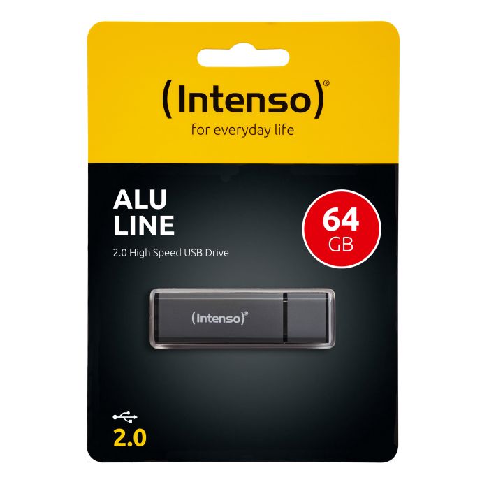 Intenso 64GB Alu Line USB 2.0 spominski ključek - Antracit Intenso 64GB Alu Line USB 2.0 spominski ključek - Antracit