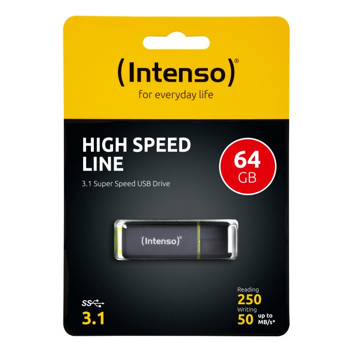 Intenso 64GB High Speed Line 250/50 MB/s USB 3.1 spominski ključek Intenso 64GB High Speed Line 250/50 MB/s USB 3.1 spominski ključek
